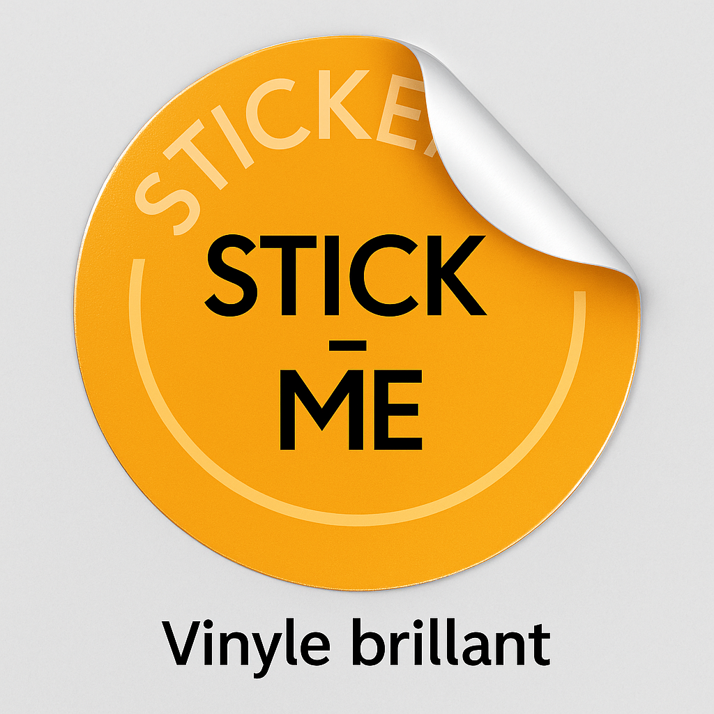 stick-me autocollant brillant